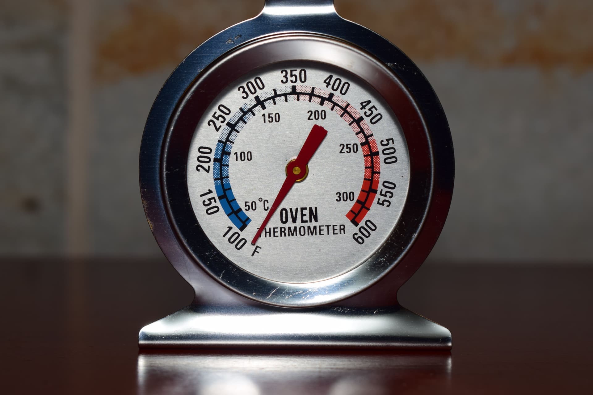 A small hygrometer on a windowsill